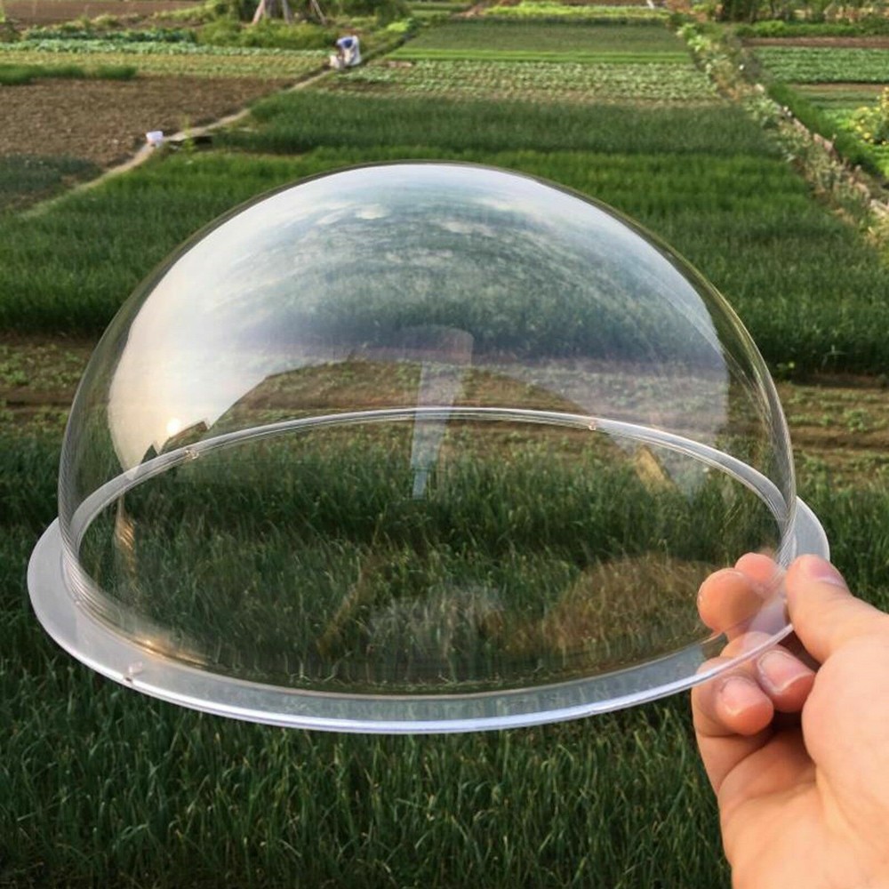 Diameter 50-300mm Acrylic PMMA Clear Dome Shape with Screw hole Dust Cover