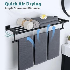 Alise 28 Inch Towel Racks For Bathroom Wall Mountedbathroom Towel Rack Tower