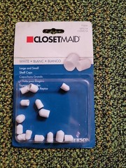 ClosetMaid #71016 Large & Small Shelf Caps White – 14 Pack – 1 pk