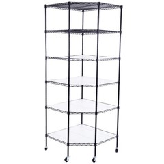❄️FREE SHIPPING!❄️ 5 Shelf Wire Metal Corner Industrial Rack 4 Garages Basements