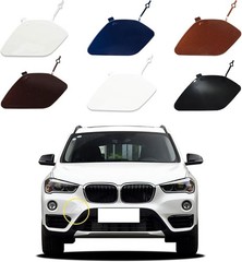 Car Front Bumper Tow Hook Cover Compatible with BMW X1 F48 18dx SAV 2016 2017 20