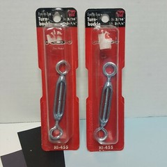 LOT OF 2 EYE to EYE 3/16″ x 3 3/4″ BULLDOG HARDWARE Turnbuckle New free ship
