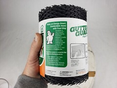 2x Thermwell Frost King 6″ x 20 Ft Black Plastic Gutter Guard VX620 – Strip Mesh