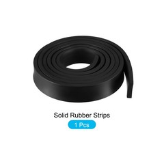 Solid Rubber Strips 78.74″L x 1.18″W x 0.28″T Rubber Neoprene Sheet Rolls