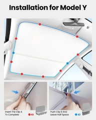 Tesla Model Y/3 Roof Sunshade Clips Accessories