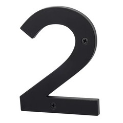 Sure-Loc HN5-2 5 Inch Tall Zinc House Number 2 – Black
