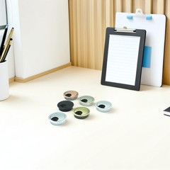 6 Pcs Desk Grommet Cable Caps Zinc Alloy Cord Organizer Cover for Computer Desk
