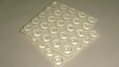 Sound Dampening Door Bumpers, 1/2 Diameter, Sheet of 100″