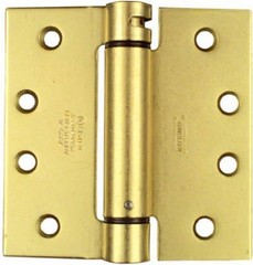 Mortise Spring Hinge, Brass, 4 x 4 In. – N184-572
