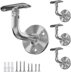 Handrail Bracket, 180°Rotating 304 Stainless Steel 1-7/8 Inch Hand Rail Bracket,