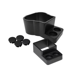 Straight Wall Mount Attach Kit in Black