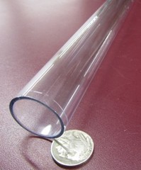 Kmac Polycarbonate Round Clear Tube / Tubing 1.125″ x 1.00″ (1 1/8″x 1.0″)