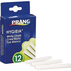 Dixon 31144 White Dustless Board Chalk (12pk)