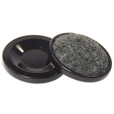 Round Furniture Cup, Carpet Base With Hard Shell, 13/16-In. ID, 4-Pk. – F22818TV