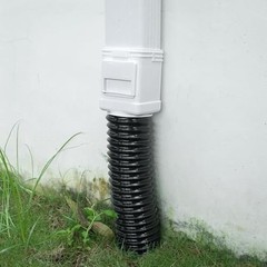 2 Pack Downspout Leaf Filter for 2×3 or 3×4 Inch Standard Downspouts, White