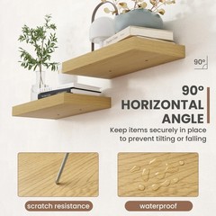 Acovy 30 Inch Floating Shelves, 8 Inch Deep Floating Shelves for Wall, Hangin…