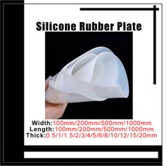 Transparent Silicone Rubber Plate Silicone Gasket Thickness 0.5/1/1.5/2/3/4~20mm