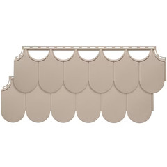 shake HR 10.5 In. W X 32 In. L Sandstone Faux Stone Panel Siding