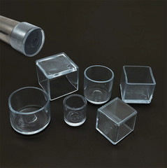 Floor Protectors Chair Leg Caps Non-Slip Covers Furniture Feet Clear Rubber Pads