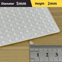 Clear / Black Self Adhesive Silicone Feet Bumpon Bumper Stop Furniture FEET Pads