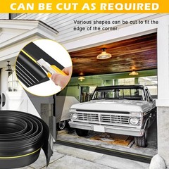 20Ft Universal Garage Door Bottom Threshold Seal Strip with 20 Feet, Black
