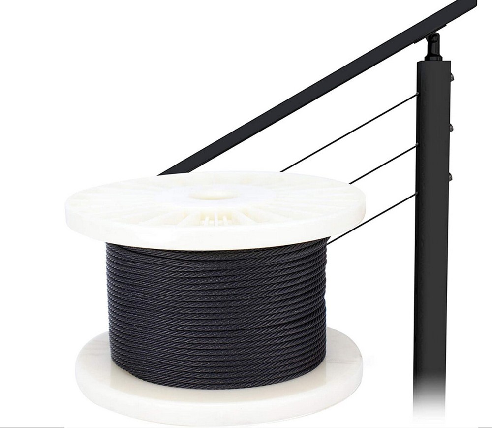 T316 Stainless Steel 3/16″ 1×19 Cable Rail Wire Rope Cable Railing Stair 500 Ft