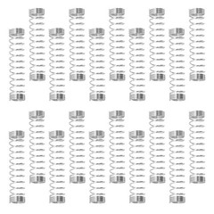 20 Pcs Refill Spring Mechanical Compression Springs Gel Pen Replacement