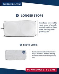 Universal Foldable Windshield Sunshade Sun Shade Umbrella for Cars, Trucks & SUV