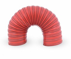 Silicone 2 Ply Red Air Ducting Flexible Air Duct Cold & Hot Air Wire Helix
