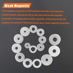 HELIFOUNER 100 Pieces 1/4″ Stainless Flat x 3/4″ （100 PCS）, Silver