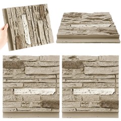 Maasechs 2 Pack DIY 14.1in x 11.8in Faux Wall Covering Panel for Interior Ext…