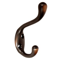 Designers Impressions Oil Rubbed Bronze Coat & Hat Hook: 8117