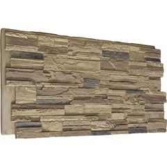 Ekena Millwork 48 5/8″W x 24 3/4″H x 1 1/4″D Cascade Stacked , StoneWall Faux