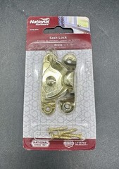 50 National Hardware N148-684 Crescent Window Sash Lock Bright Brass – Free Ship
