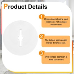 100 Pcs Tile Leveling System Protection Plates, Clear Scratch Resistant, White