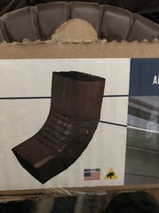 10X New Amerimax 3X4 Brn Aluminum A-Elbow Aluminum Made In USA Gutter Elbow