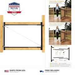DIYHD Adjustable Full Frame Anti-Sag Gate Kit for 2×4 Lumber, Heavy Duty Powd…
