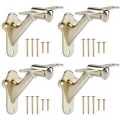 4 Pack 3 Inch Heavy Duty Handrail Stair Brackets for Stairways Railing w/ Screws