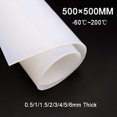 500x500mm Silicone Rubber Sheet Pad HIGH TEMP 0.5/1/1.5/2/3/4/5/6mm Thick Mat