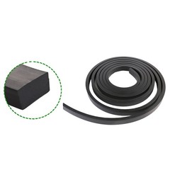 Solid Nitrile NBR Rubber Strip Shockproof Square Sealing Oil Resistant Black