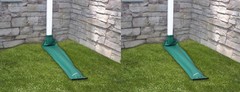 (2) ea Thermwell DE46 46″ Green Roll Out Roll Up Automatic Downspout Extenders