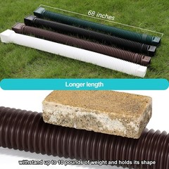 Brown 1-Pack Rain Gutter Downspout Extensions Flexible, Drain Downspout Exten…