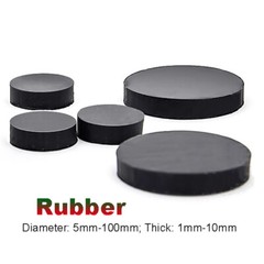 Round Rubber Pads Disc Sheet Buffer Pad Damper – Various Thicknesses & Diameter