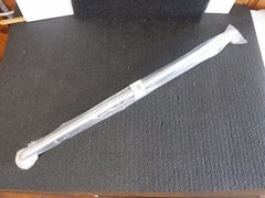 4WML9 Str Grab Bar, Satin, 42 In L, 1-1/4 Dia (T)