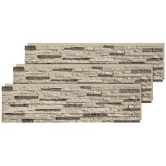 Wallwell 45.31 inch x 11.75 inch PU Faux Stone Wall Panel Siding $10.5/sq.ft
