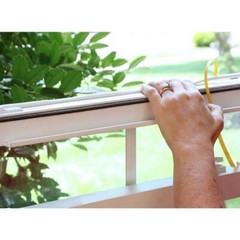 White 5/16″x1/4″x17′ D-Center EPDM Weatherseal Tape Medium Gap Seal Strip