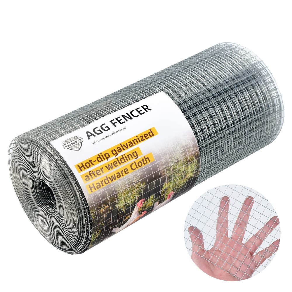 AggFencer 24in x 50ft Hardware Cloth 1/2in 19Ga Galvanized Chicken Wire