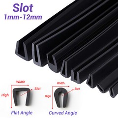 Black Edge Protection Frame – Rubber Edging & Seal for U-Profile Slots