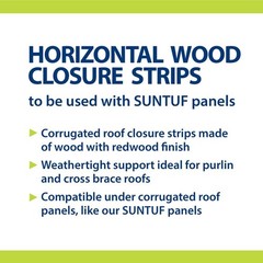 24 in. Horizontal Wood Roof Closure Strips (5-Pack)