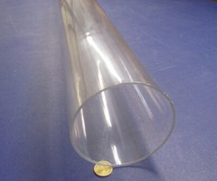 Kmac Polycarbonate Lexan Clear Tube / Tubing 5.25″ x 5.00″ (5 1/4″ x 5.0″)